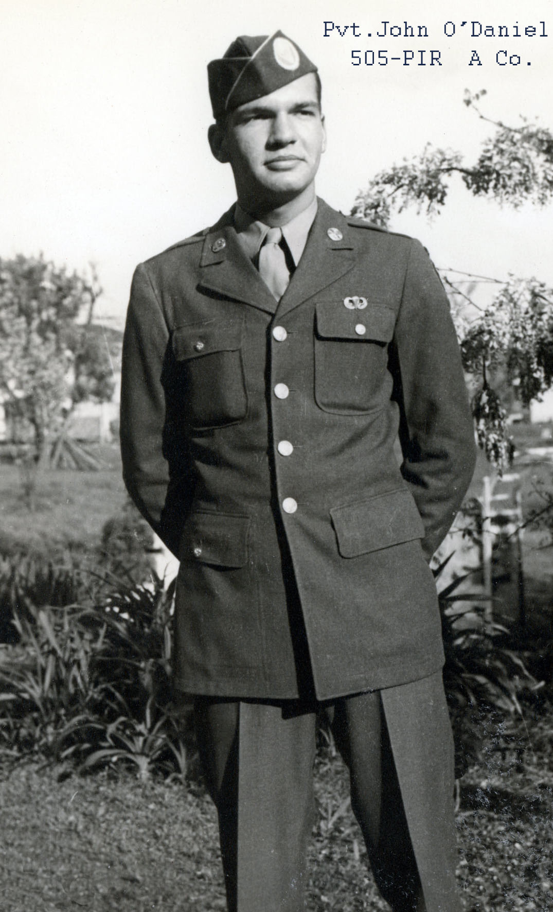 Pvt. John Wilson O'Daniel - A Co.